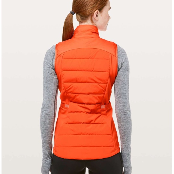 Lululemon Down For It All Vest Atomic Orange - Picture 5 of 7